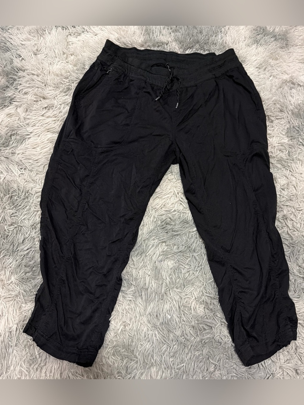 The North-face Women’s Black Nylon Pants Size XL Cropped Lightweight Outdoor